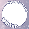 2025 Winter's Birthday Frame