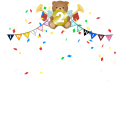 イニフレアクセ_2周年お祝いガーランド