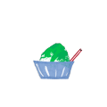 夏　かき氷メロン