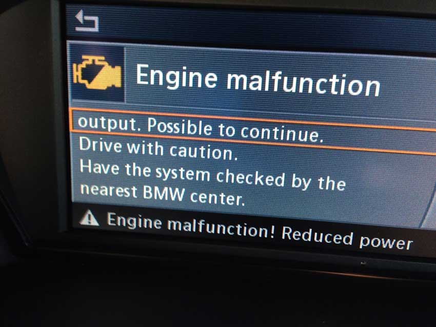 Engine malfunction