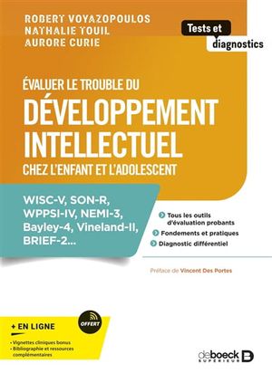 Image du produit Evaluer les troubles du développement intellectuel chez l'enfant