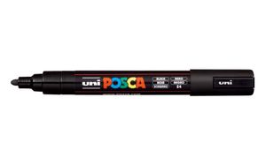 Crayon feutre acrylique Posca-Pointe Moy/con(2.5mm) Noir - Coop Zone