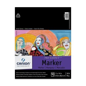 Image du produit Tablette Canson Pro-layout pour marqueurs 11x14po 50fls 18lb
