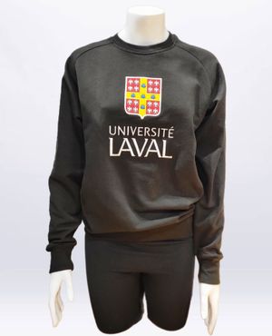 Image du produit Chandail Crewneck unisexe noir Université Laval small
