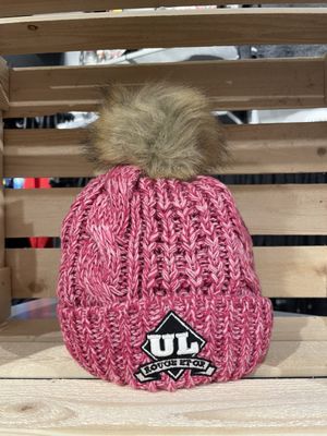Image du produit Tuque 47 junior logo R et O rose avec fourrure