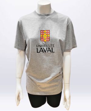 Image du produit T-shirt unisexe gris sport x-large Université Laval