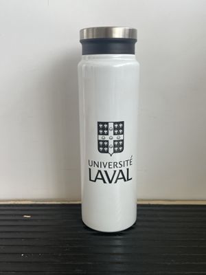 Image du produit Bouteille en acier inox blanche Université Laval