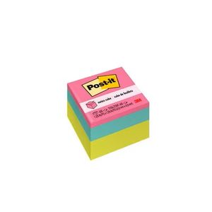 Mini-cube de 400 post-it format 2x2 de couleurs vives (24) - Coop Zone