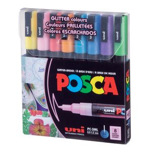 Crayon feutre acrylique Posca-Pointe Moy/con(2.5mm) Bleu ciel - Coop Zone