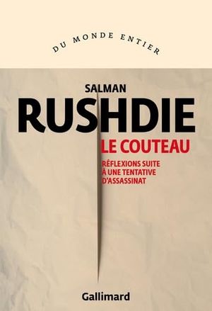 Image du produit Couteau (Le) : réflexions suite à une tentative d'assassinat