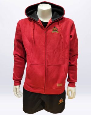 Image du produit Chandail Kangourou zip long rouge Rouge et Or medium