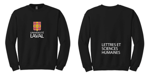 Image du produit Chandail Crewneck 1801 noir unixexe large collection FLSH