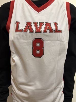 Image du produit Camisole Basketball no 8 adulte small blanche Rouge et Or