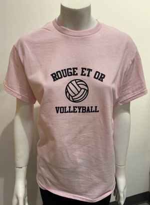 Image du produit T-shirt rose medium Rouge et Or VOLLEYBALL