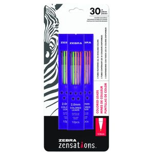 Image du produit Mines 2mm couleurs assorties Contient 24 couleurs 30 mines/ens