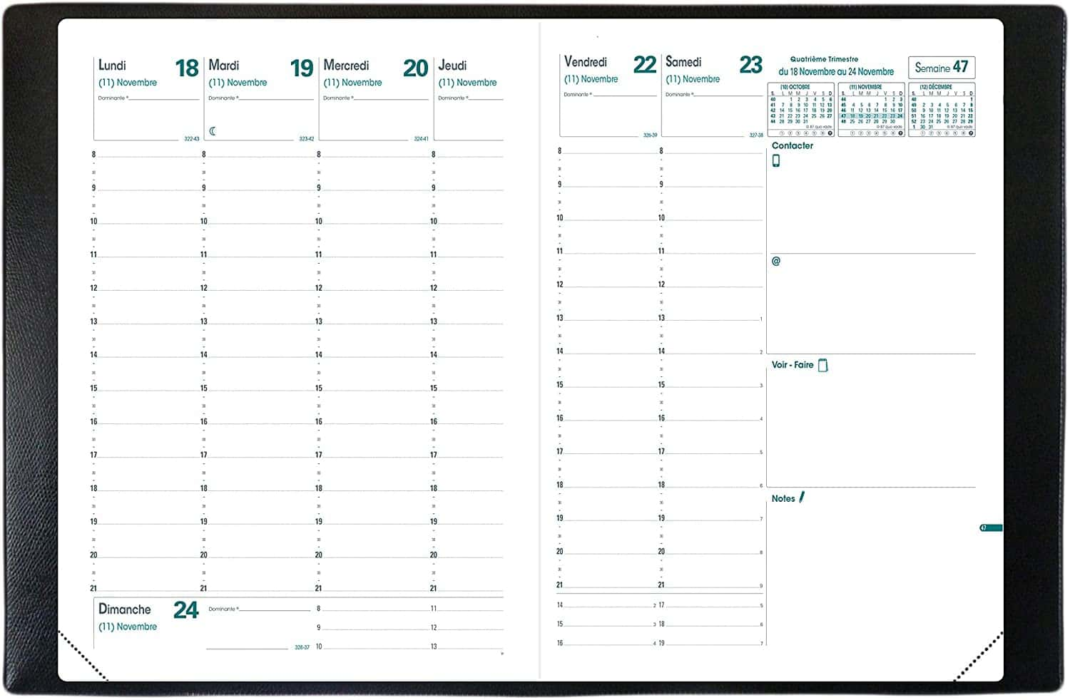 Recharge agenda Quo Vadis AFFAIRES janvier à décembre - Coop Zone