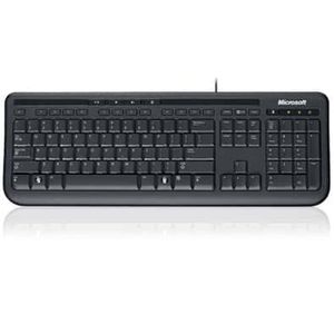 Clavier MICROSOFT 600 noir Canadien français USB Fr PC - Coop Zone