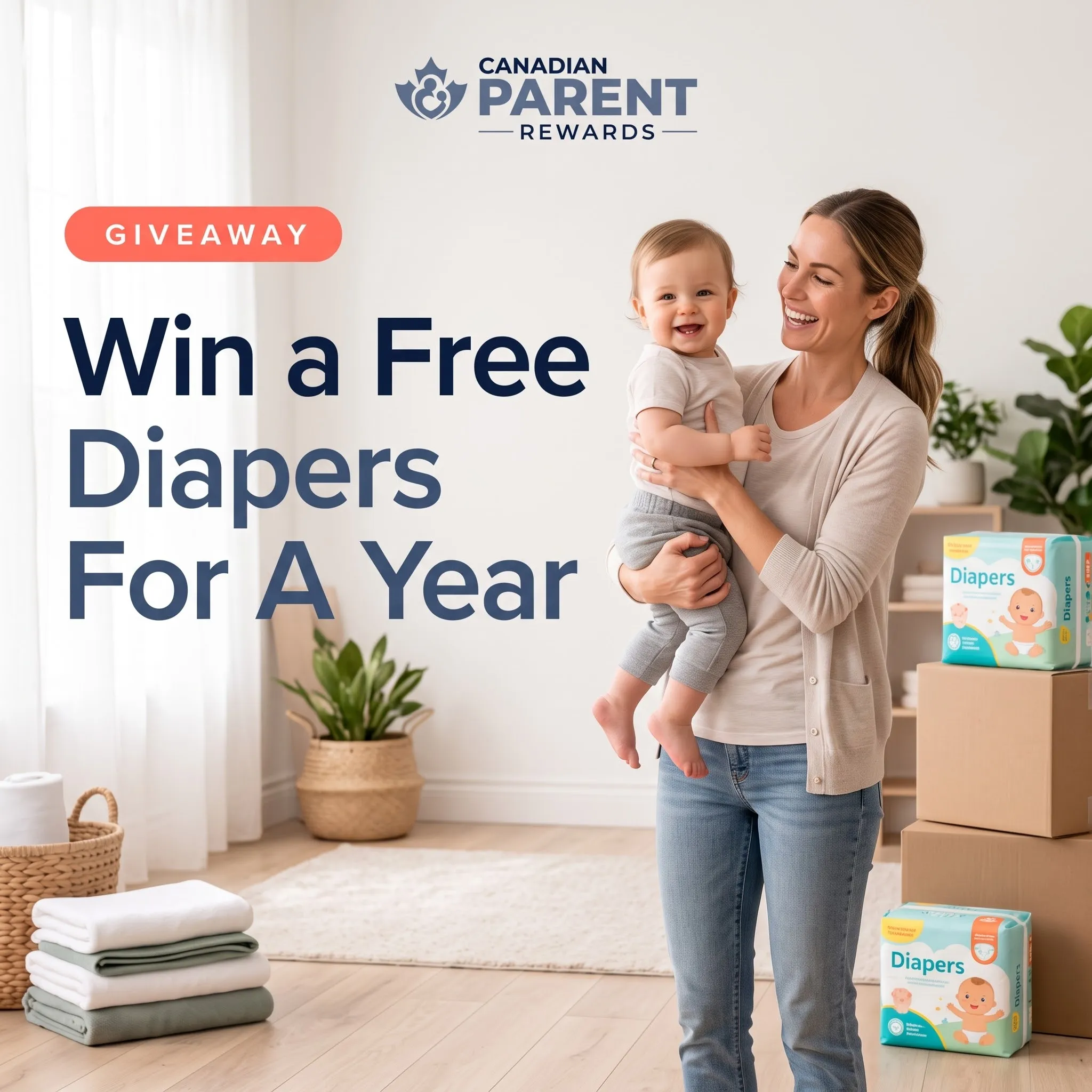 Free Diapers For a Year Giveaway
