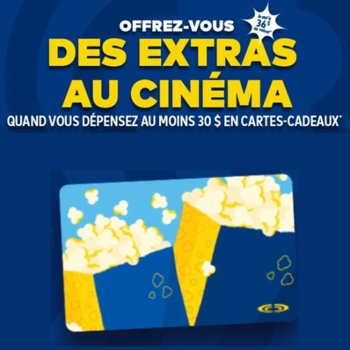 Coffret cadeau cinéma Cineplex