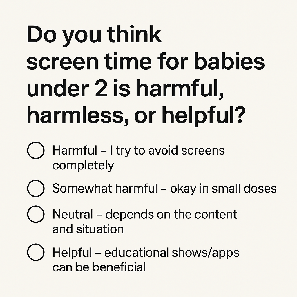 Screen Time for Babies Under 2: Harmful, Harmless, or Helpful?