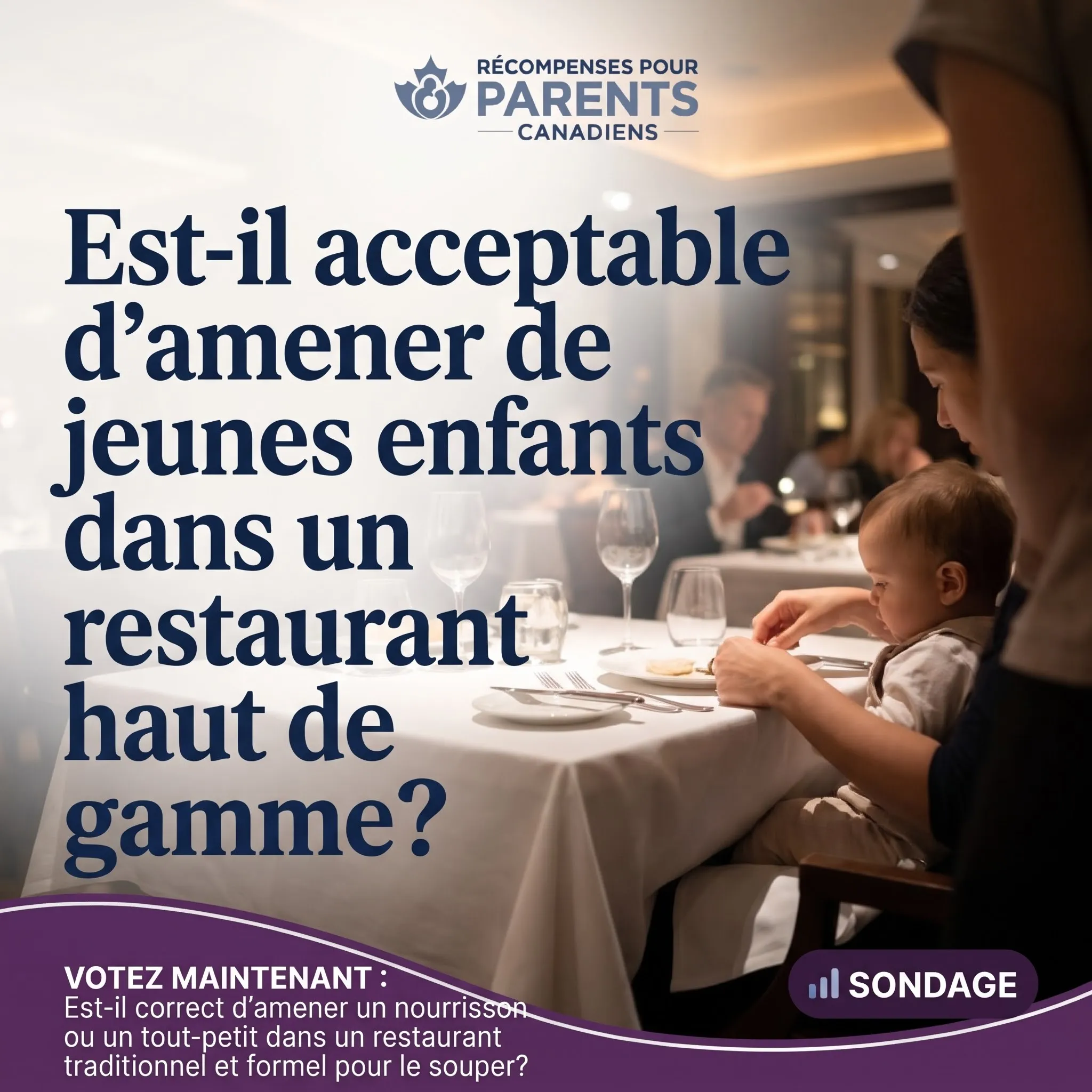 amener des tout-petits au restaurant