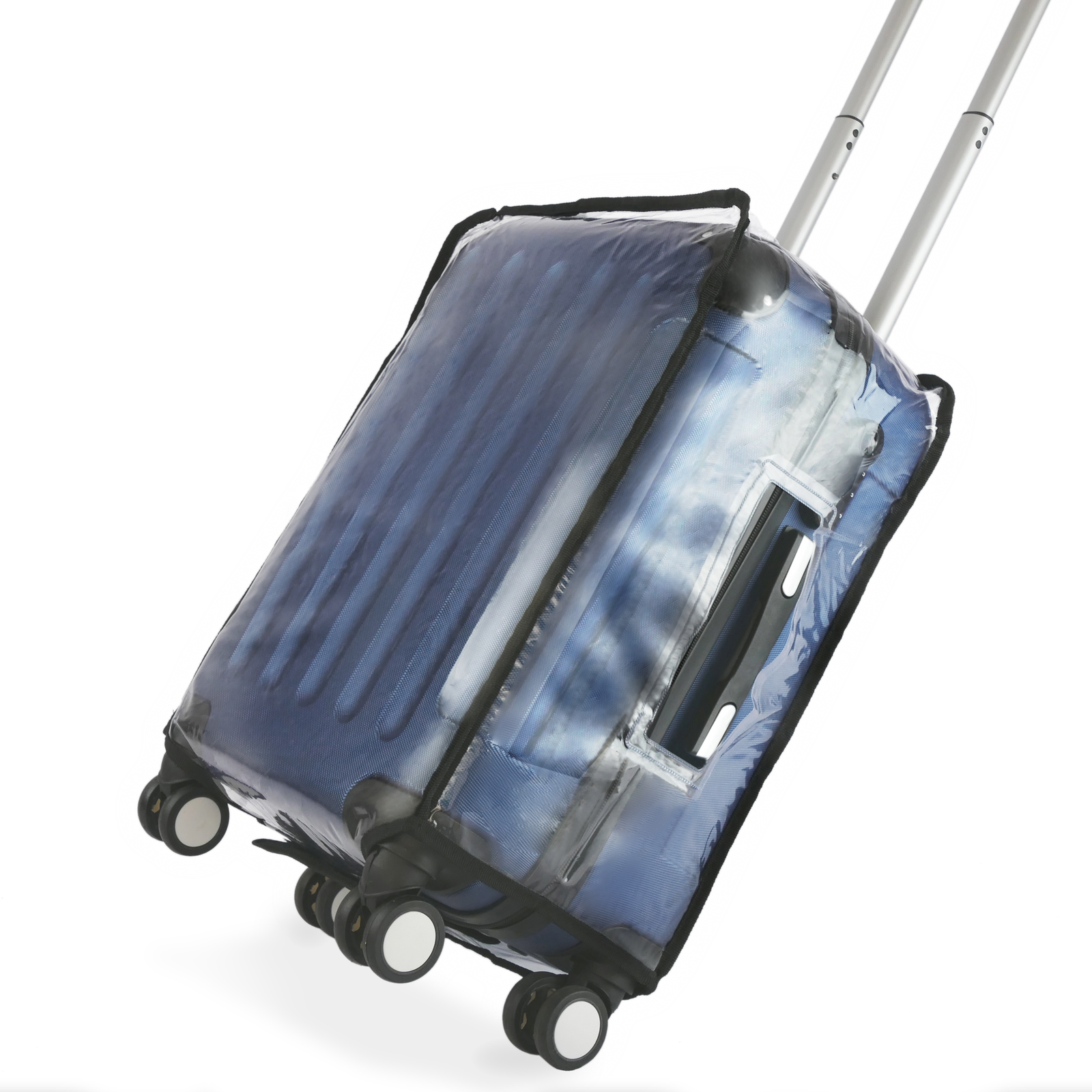 Funda de PVC transparente para maleta, cubierta de equipaje transparente,  funda impermeable con ruedas para maleta, cubierta antipolvo, funda de