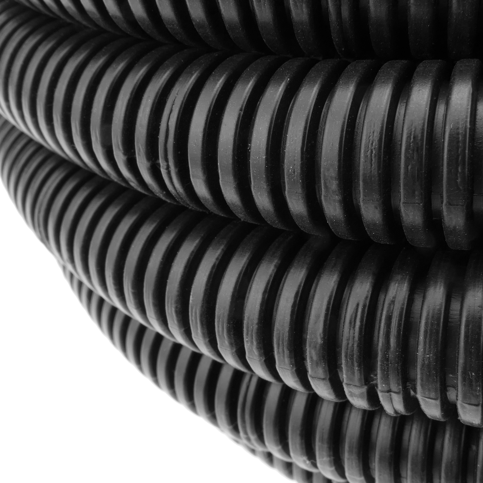 uxcell Tubo corrugado tubo tubo PP tubería flexible negro 0.335 in diámetro  interior 0.453 in diámetro exterior 36.1 ft largo