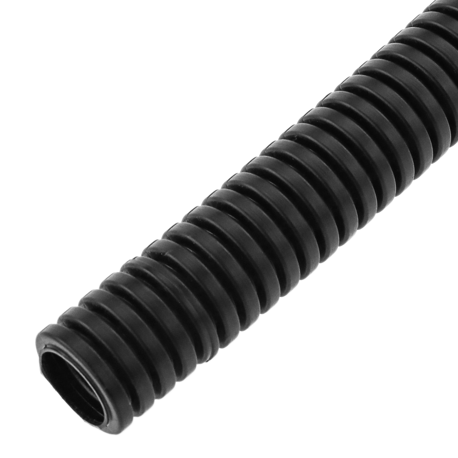 IIVVERR Black Plastic 25mm x 20mm Flexible Corrugated Conduit Pipe Hose  Tube 5M Long (Tubo de manguera de tubo de conducto corrugado flexible de