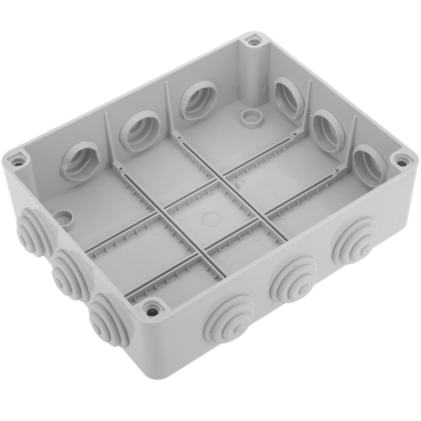 Scatola stagna da esterno con 3 pressacavi IP68, 8x5,2x3,7cm, per  connessioni Solera BK-3P - Cablematic