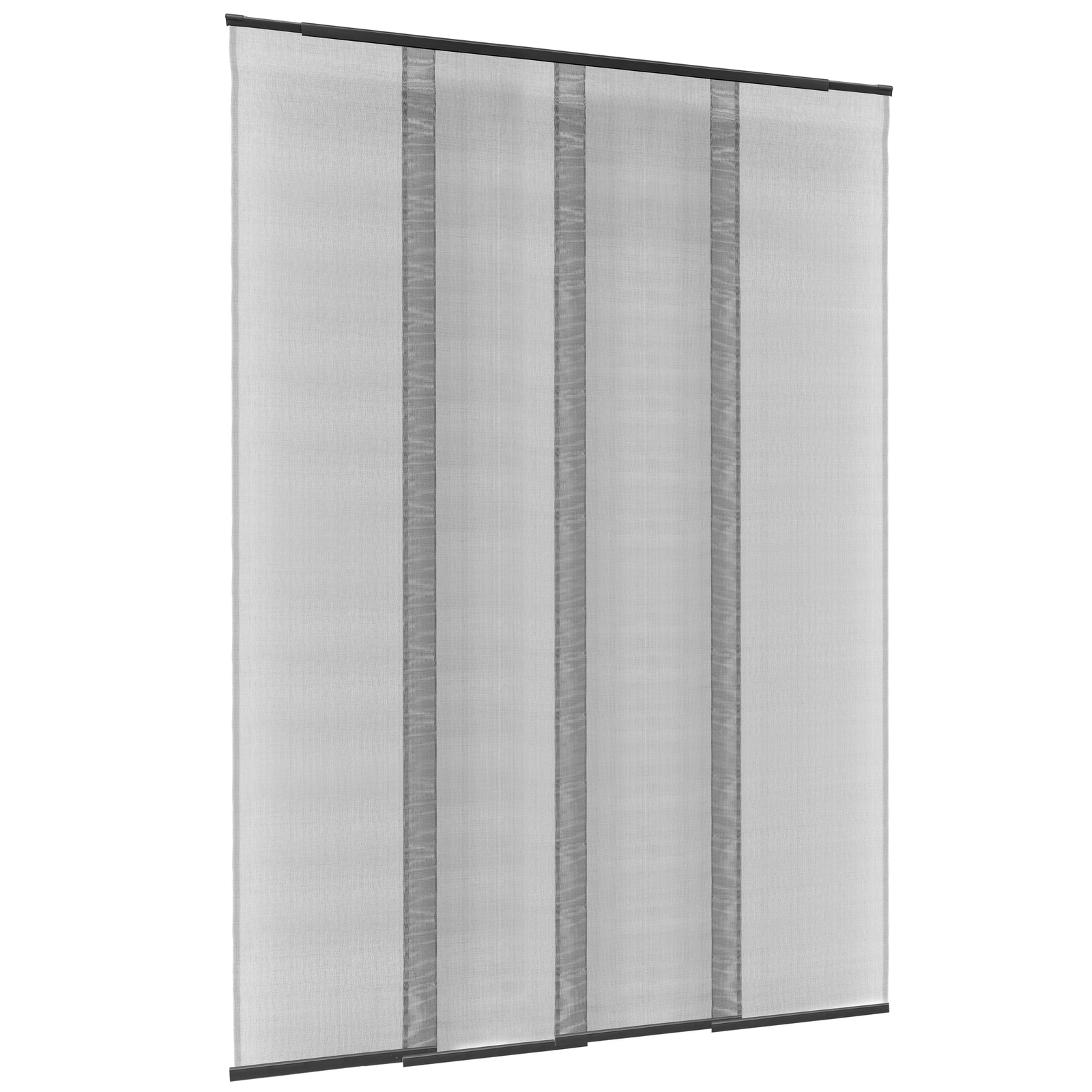 Mosquitera para puerta corredera (An x Al: 100 x 220 cm, Color bastidor:  Blanco, Puertas)