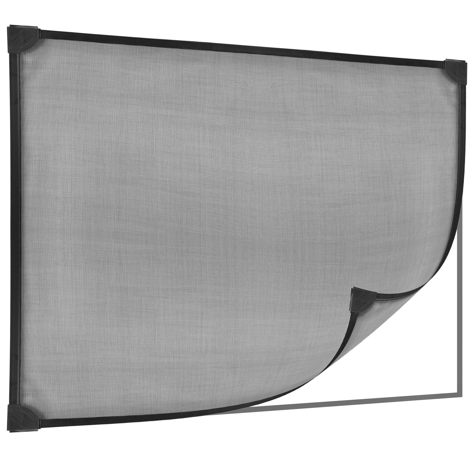 Mosquitera corredera para ventana 50 cm x max 142 cm aluminio negro -  Cablematic