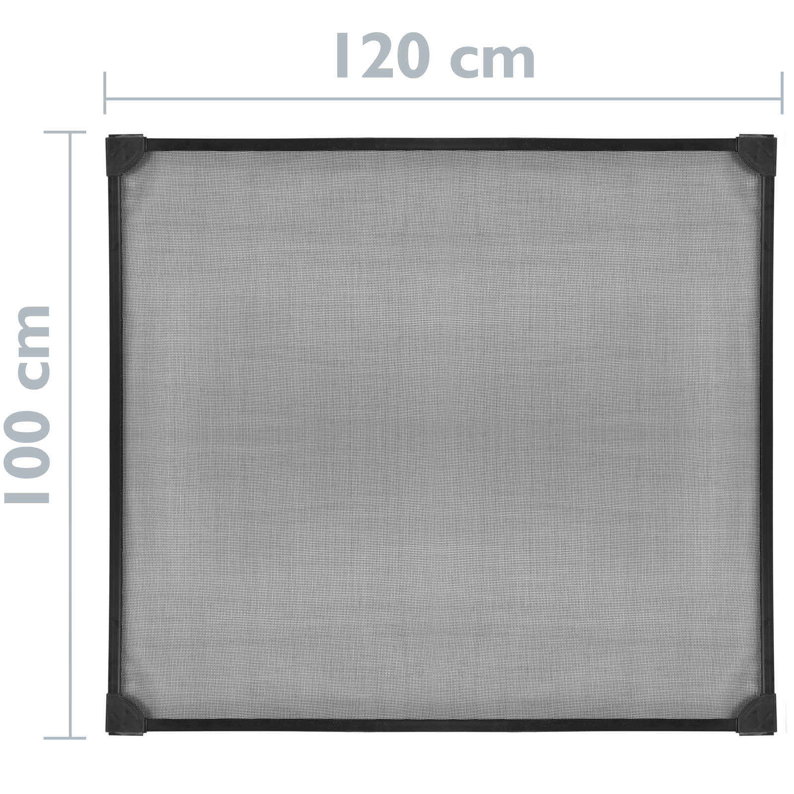 Maison Exclusive - Mosquitera magnética para ventanas blanco 100x120 cm