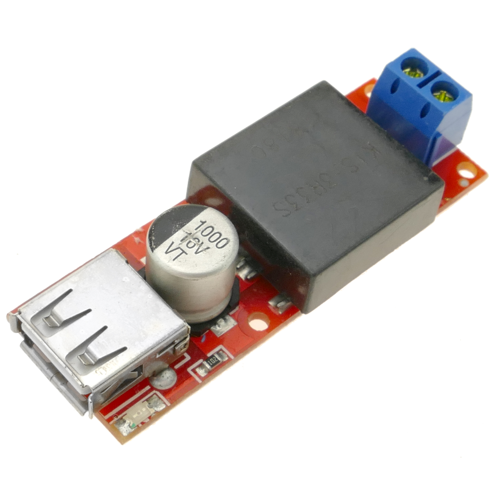 Voeding DC-DC 7-24V tot 5V van 3A met USB KIS3R33S DW-0397 - Cablematic