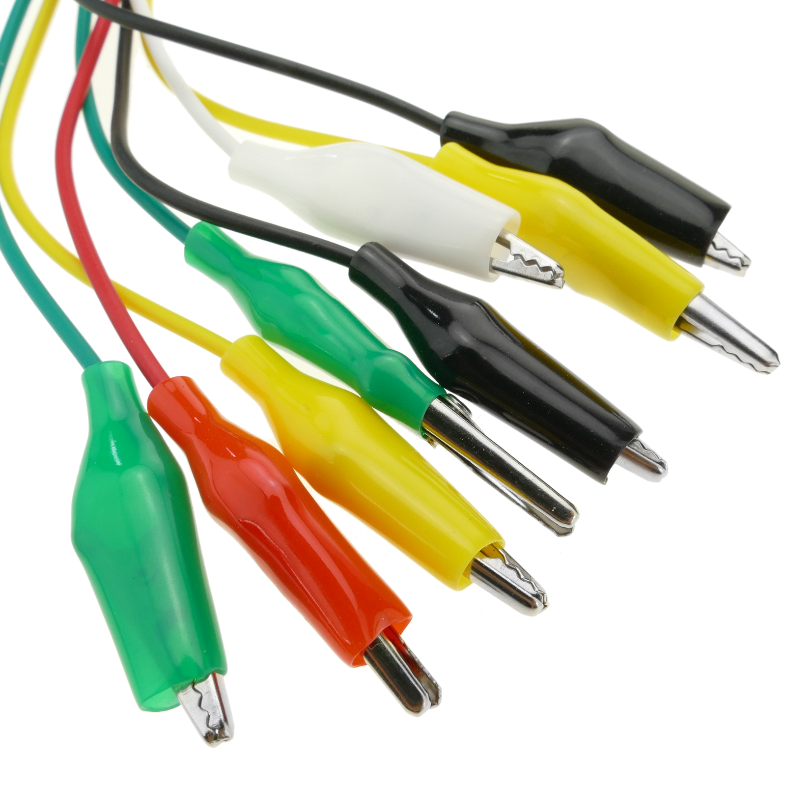 Lot de 12 cables avec pinces crocodiles 127mm - Boutique Semageek