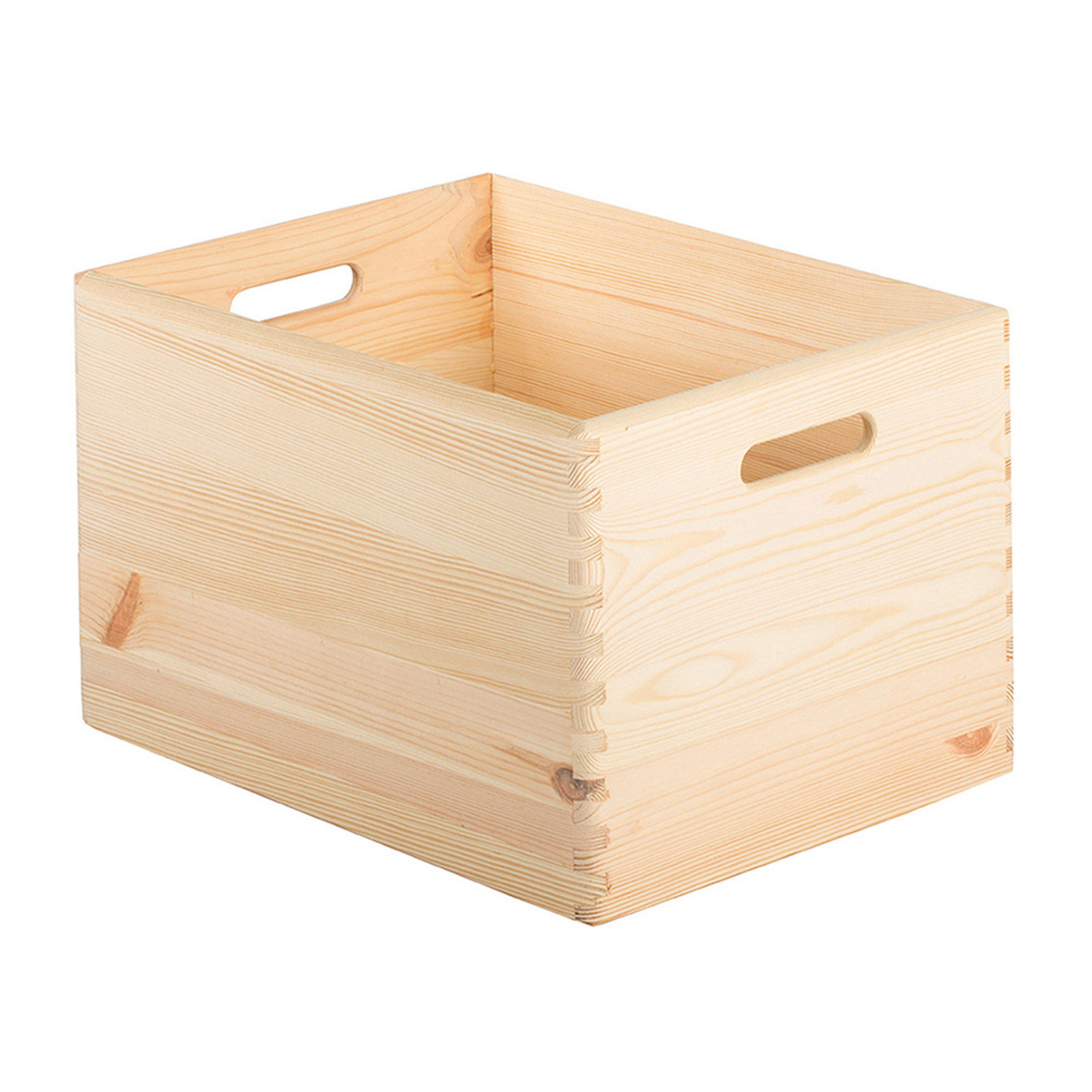 Caja de plástico EuroBox plegable y apilable. Contenedor azul con tapa  60x40x32cm 65L - Cablematic