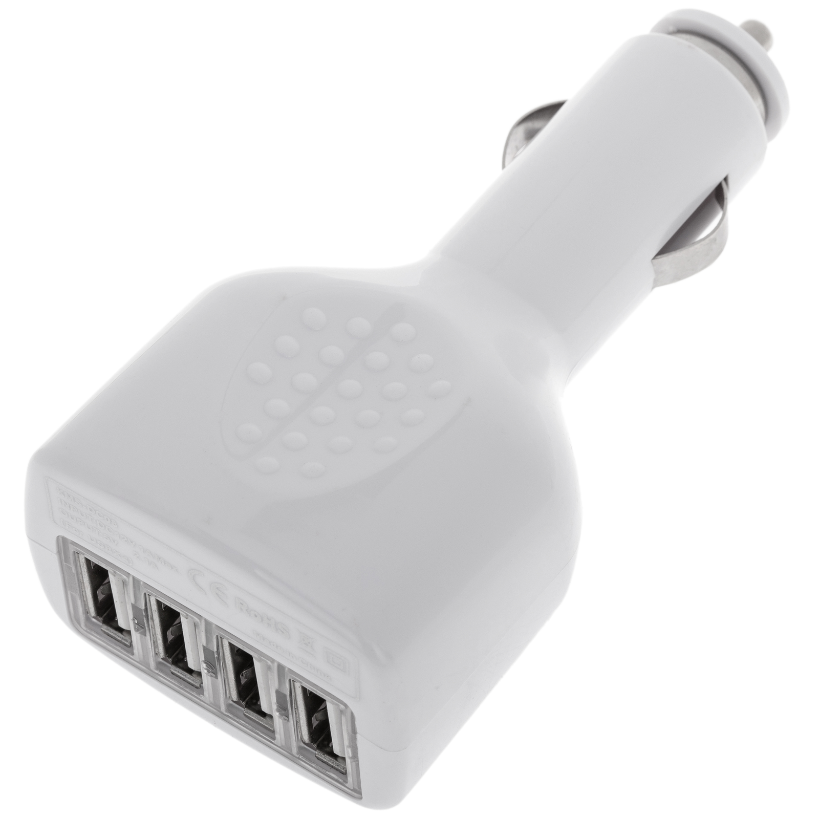 Auto Ladegerät Zigarettenanzünder. 12 VDC Stromversorgung mit 4 USB Typ A  2.1A Ports - Cablematic