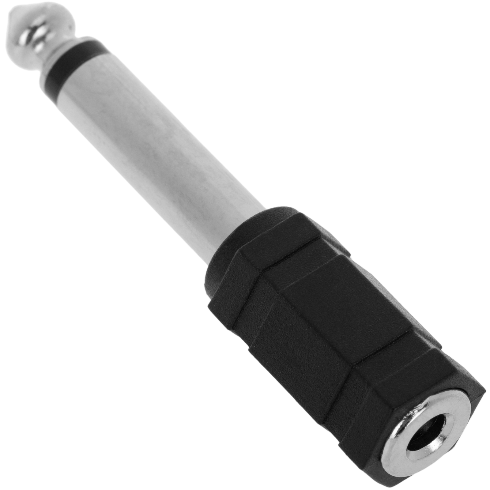 Adaptador de Minijack 6,3 mm hembra mono a Jack 3,5 mm macho mono