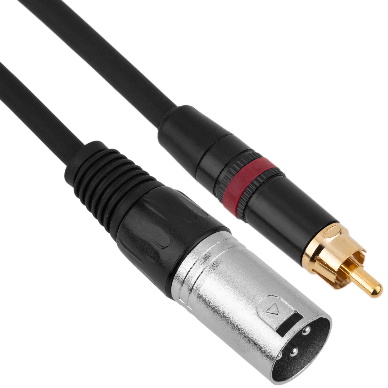 Audio Cable XLR 3pin instrument microphone jack 6.3mm female to male 3m -  Cablematic