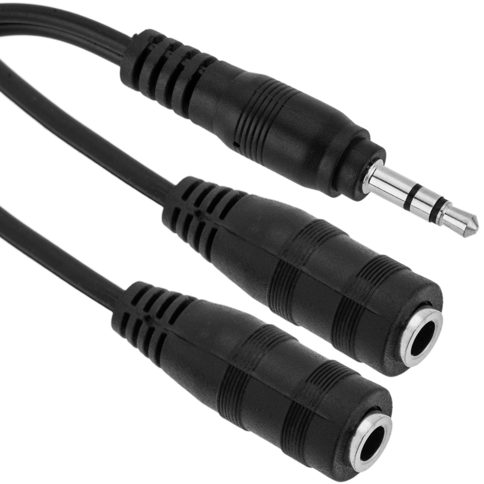 Adaptador audio estéreo TRS jack-6.3mm-macho a minijack-3.5mm