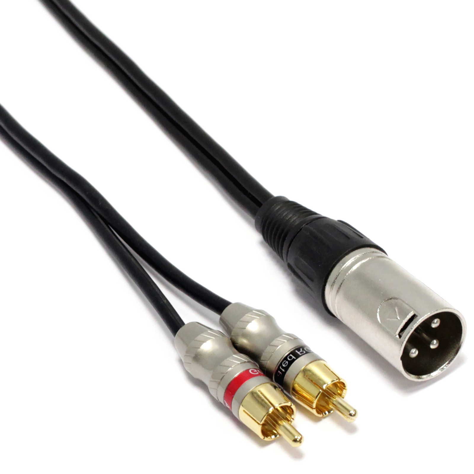 CABLE CORDON ADAPTATEUR PERITEL / 3 RCA MALE AUDIO VIDEO AV 1,50M