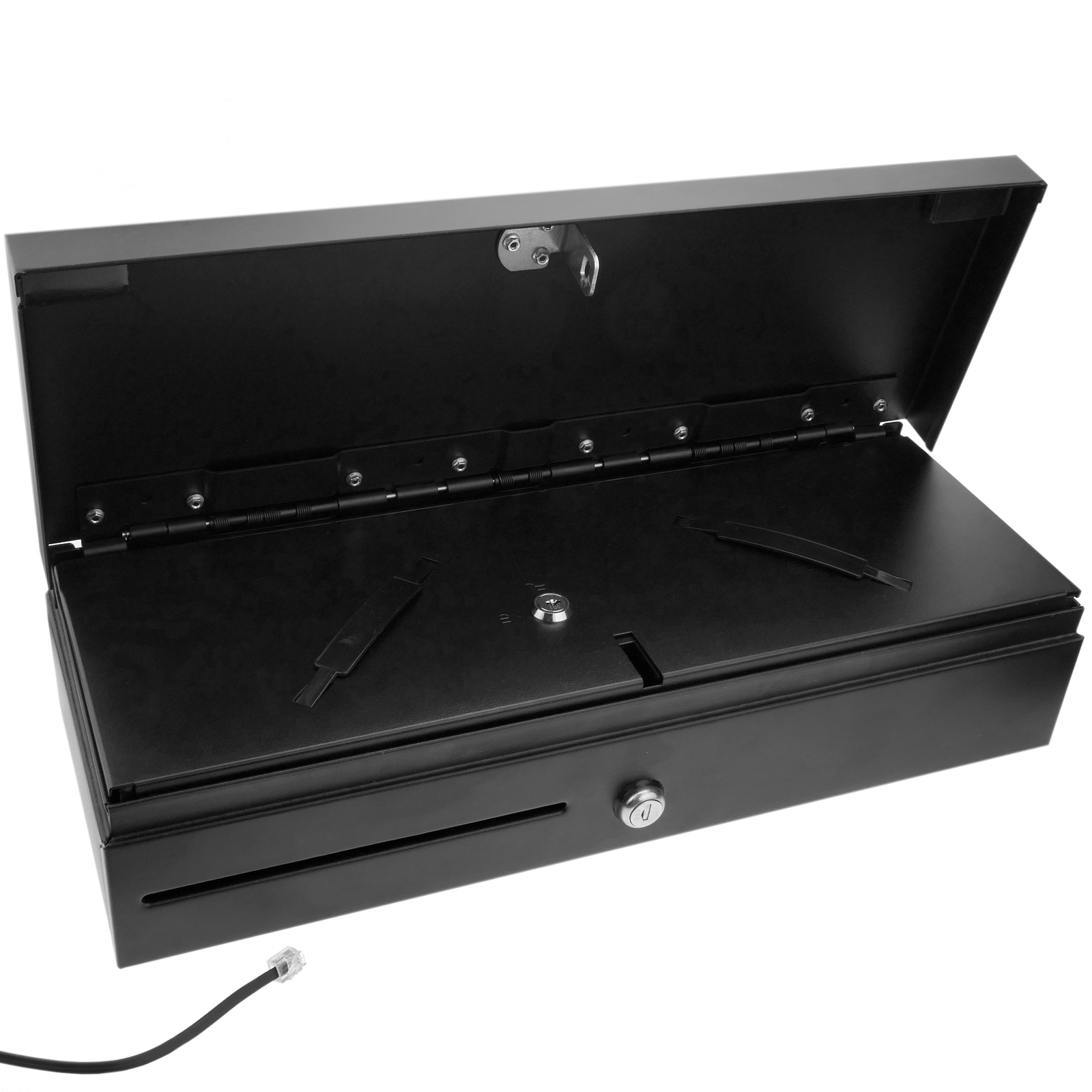 BeMatik Cash drawer automatic black with RJ11 for POS printer cash register