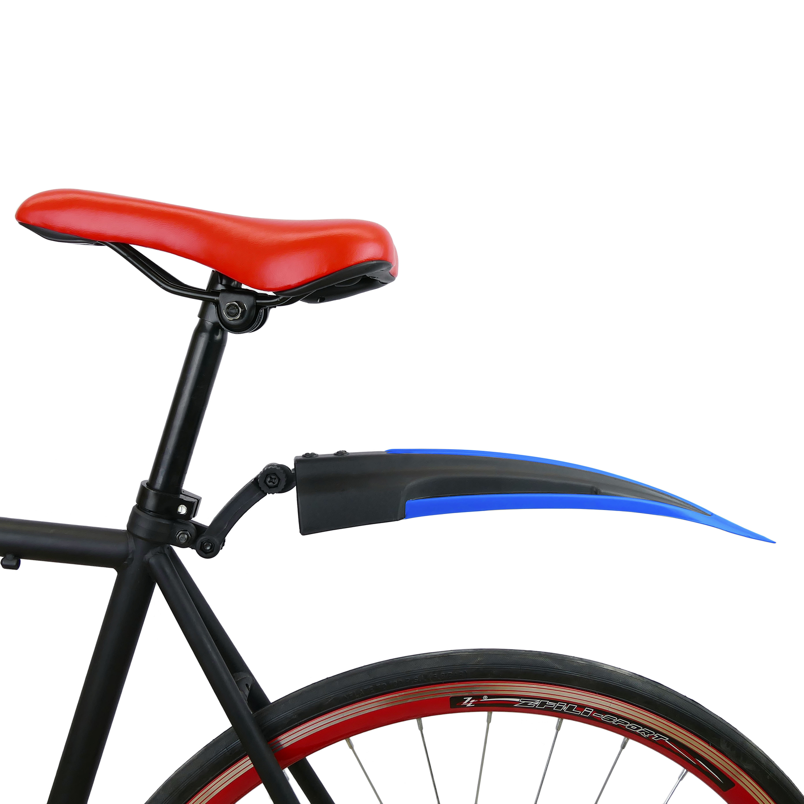 1 par de elegantes bicicletas mtb delanteras traseras guardabarros bicicleta  de montaña conjunto de guardabarros de plástico