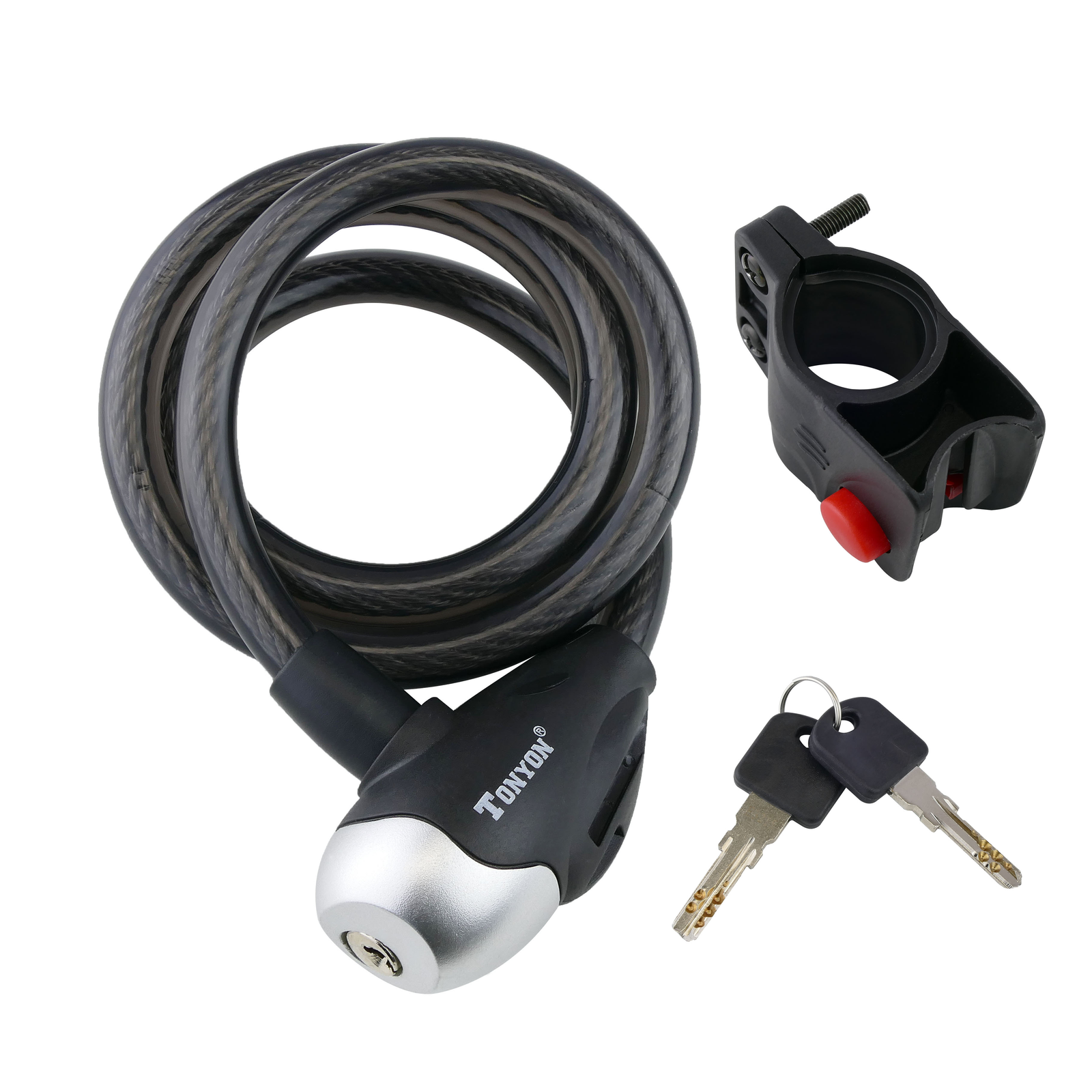 Candado para bicicleta con cable antirrobo, 31.5 in, cierre inteligente sin  llave, impermeable, 110 dB, cable antirrobo, alarma para bicicleta