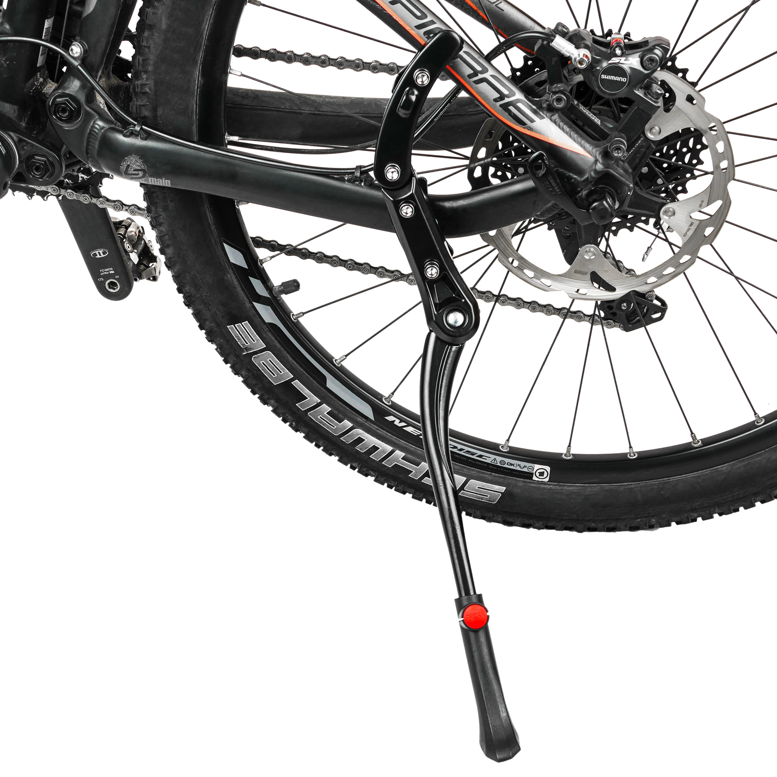 Pata de cabra para bicicleta Caballete ajustable de 22-33 cm - Cablematic