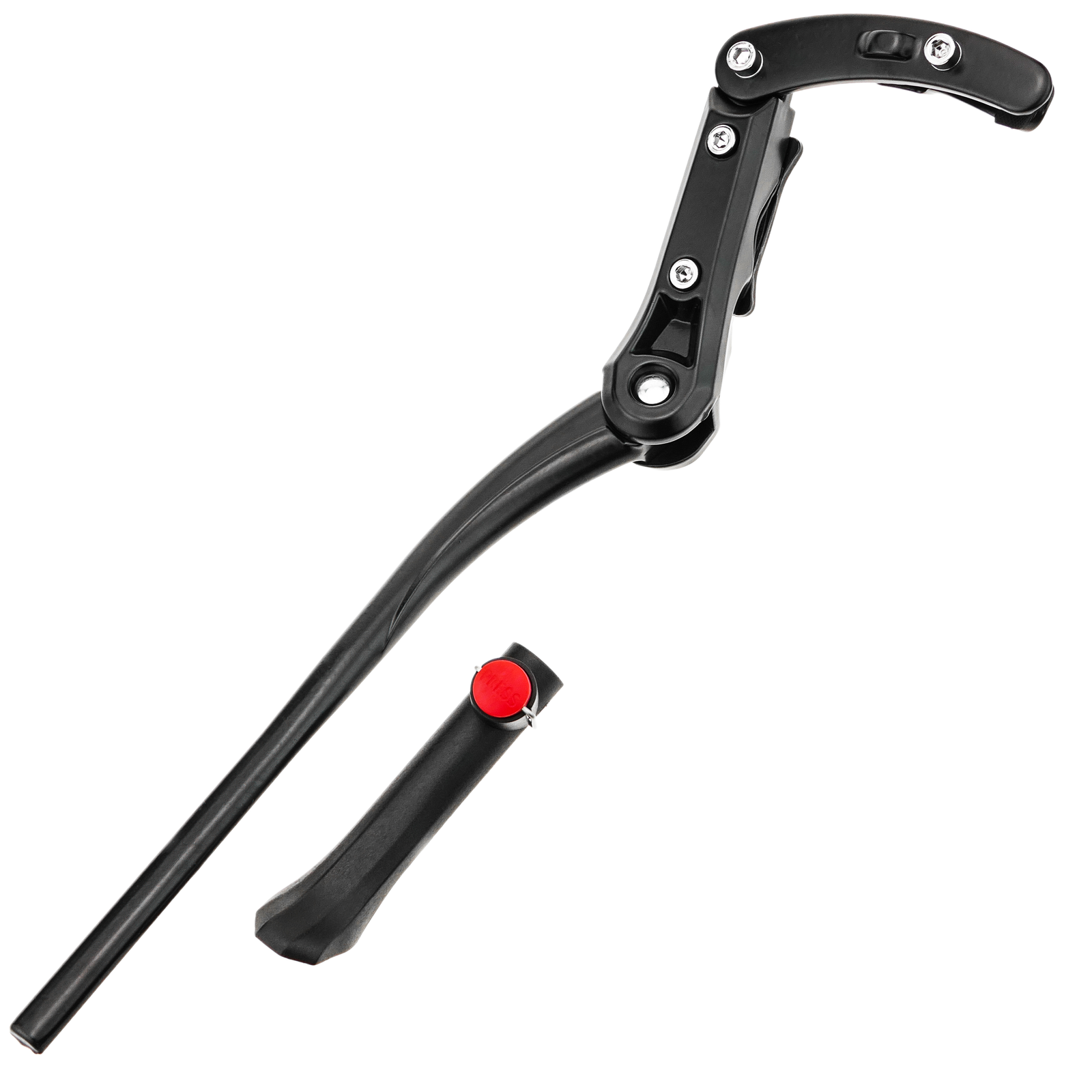 Béquille latérale de vélo ajustable V BIKE montage sur axe de pédalier 20 -  28'' noir - Tonnycat