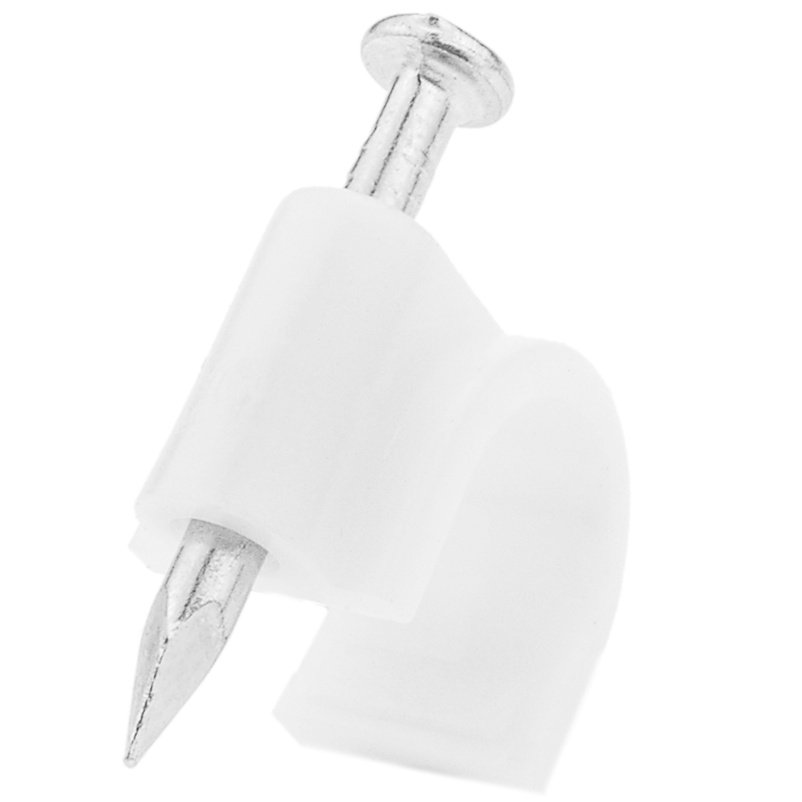 RCA Flat Nail-In Cable Clips White 20-Pack