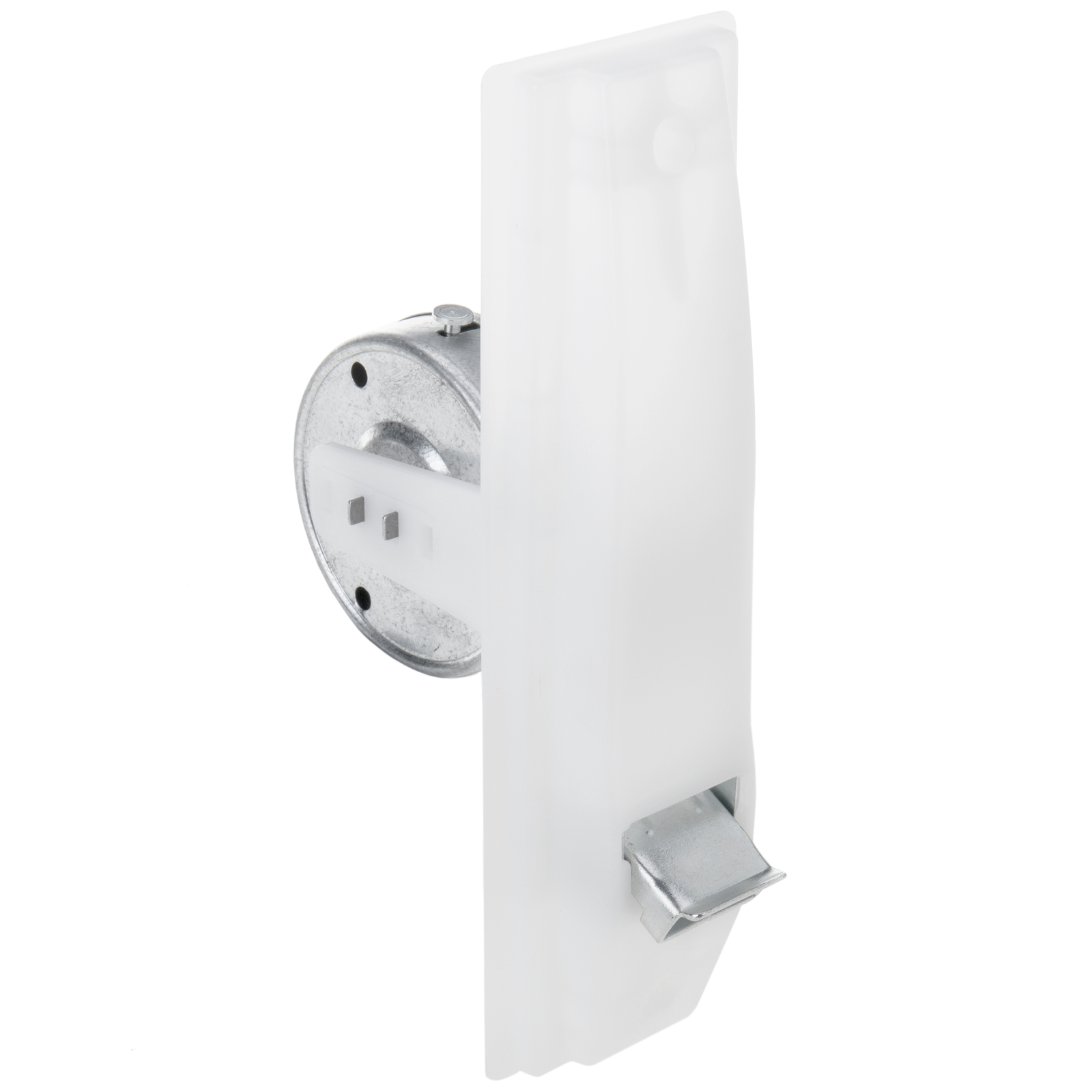 Placa para recogedor de persiana de aluminio blanco de 65x mm