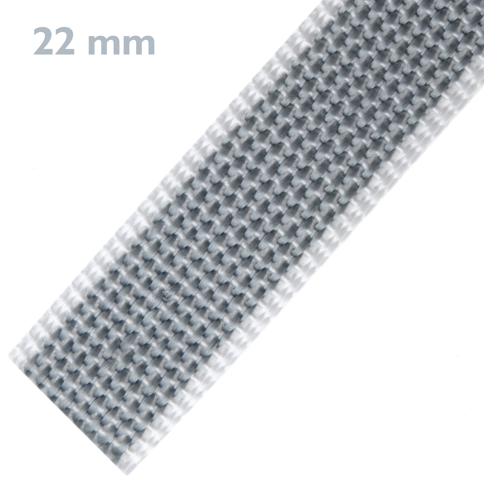 Pack de 2 unidades cinta para persiana de nailon blanca y negra de 18mm x  6m - Cablematic