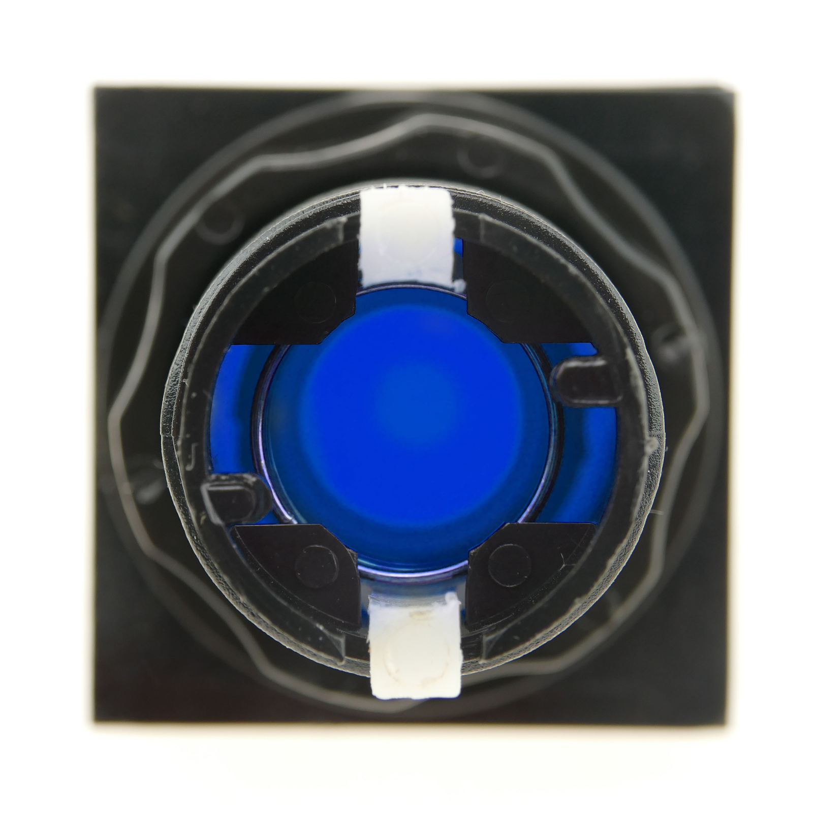 Bouton poussoir arcade momentané 45 mm 1NO 1NC 250V 15A SPDT bleu avec  lumière - Cablematic