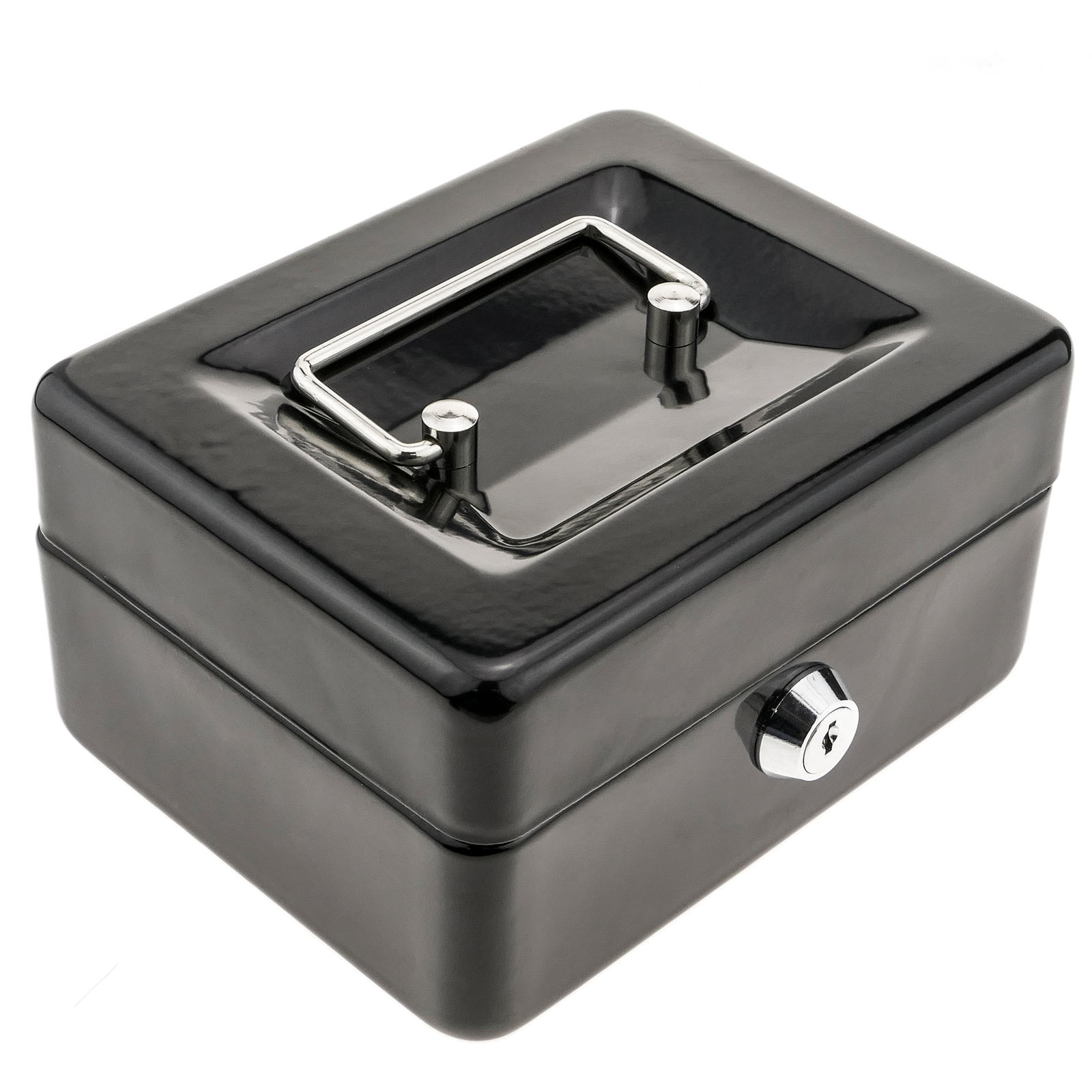 Caja fuerte pequeña con llave/caja fuerte de alta seguridad/caja fuerte de  bloqueo de acero/oficina en casa, caja de almacenamiento de dinero para